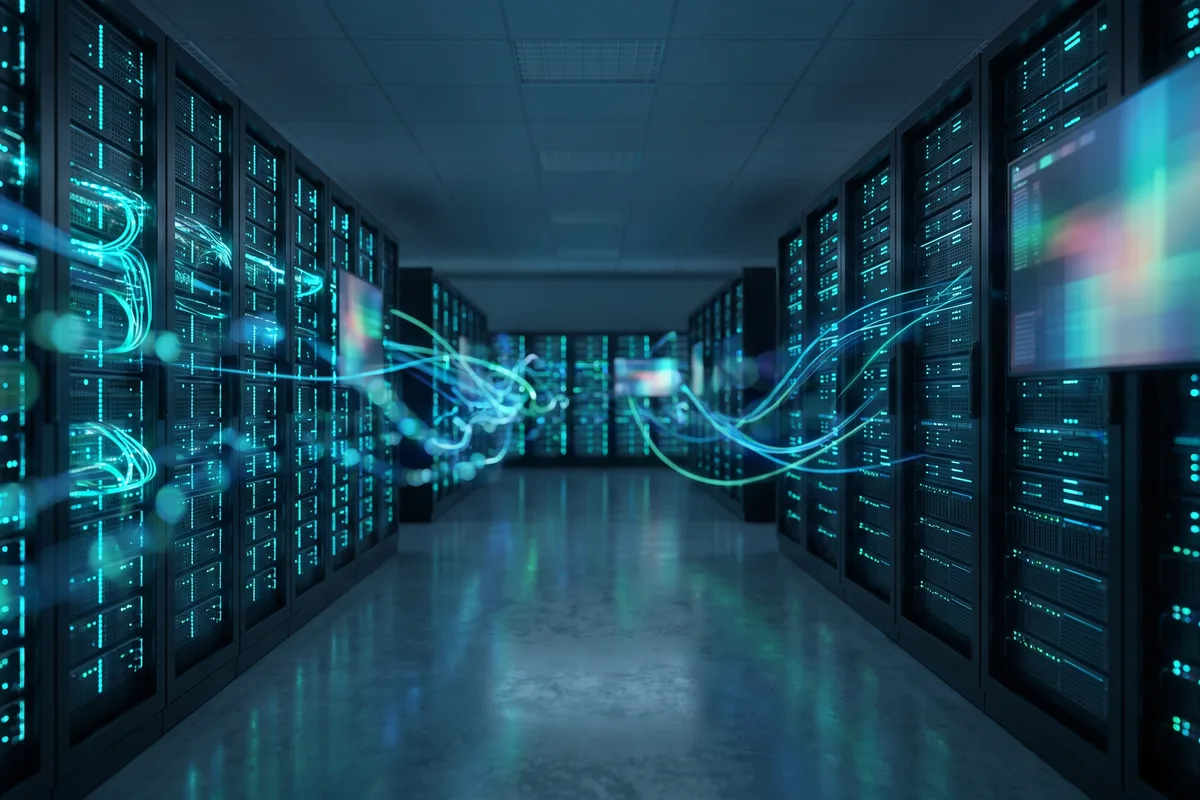 Enterprise data center server racks illustrating remote access and RDS alternatives